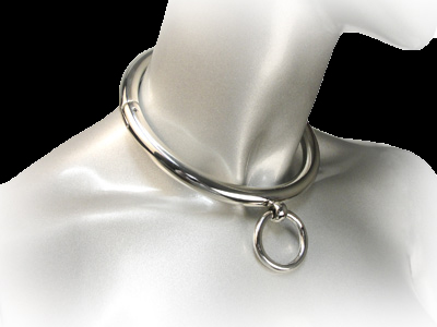 Ladies Rolled Steel Collar with Ring